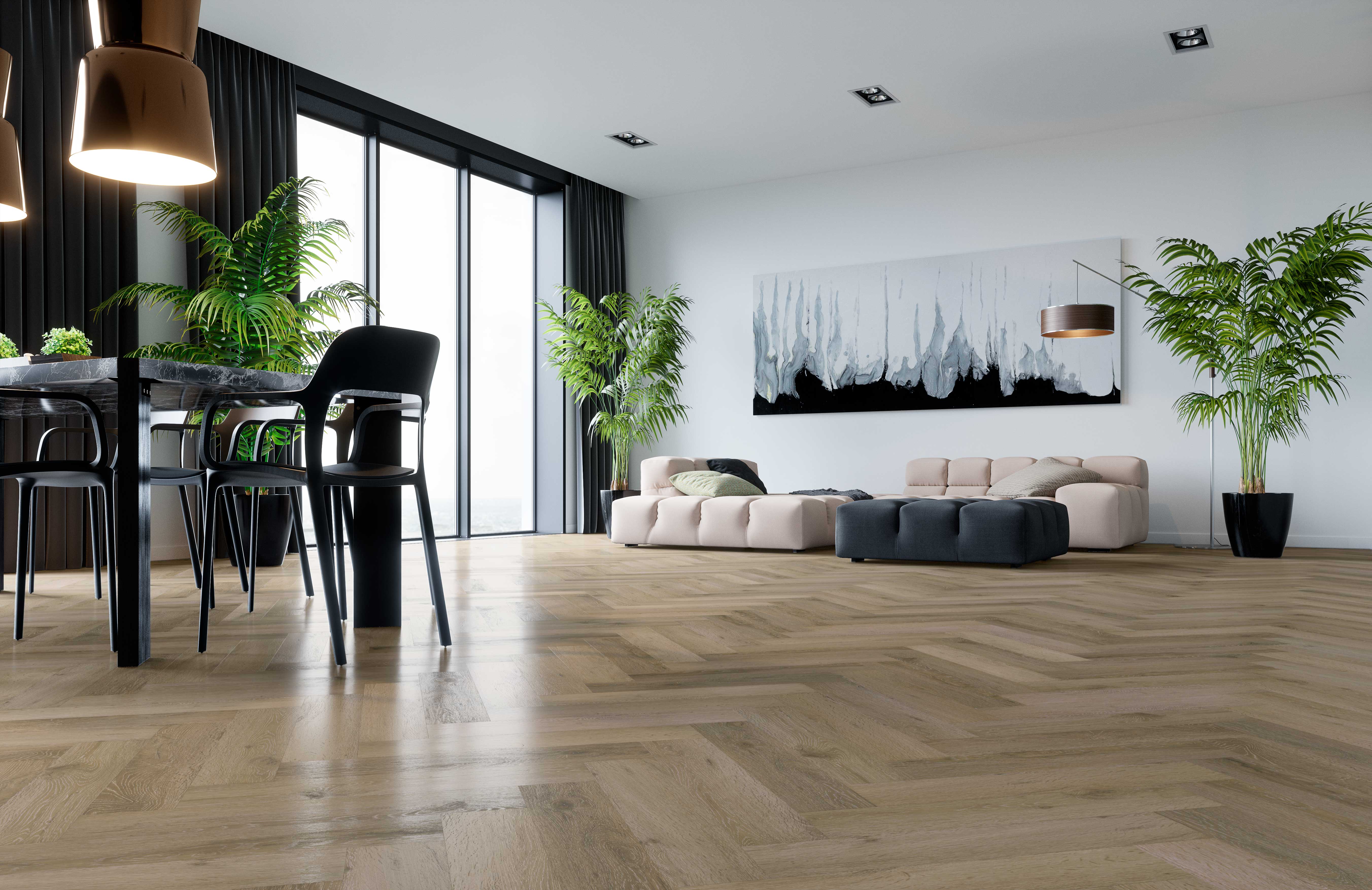 Кварцевый ламинат Fargo Parquet Дуб Парижский дождь 33-61W935 4/0.5мм